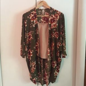 Lime n Chili floral cocoon kimono
